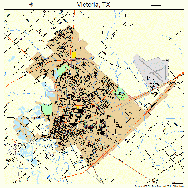 Victoria, TX street map