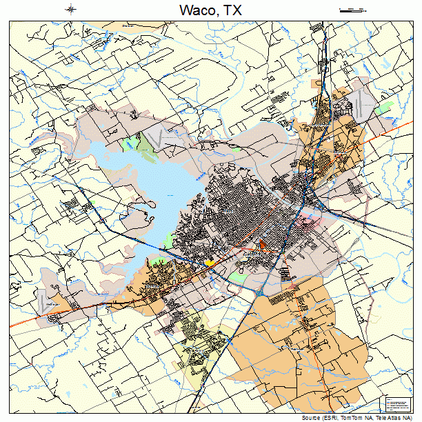 Waco, TX street map