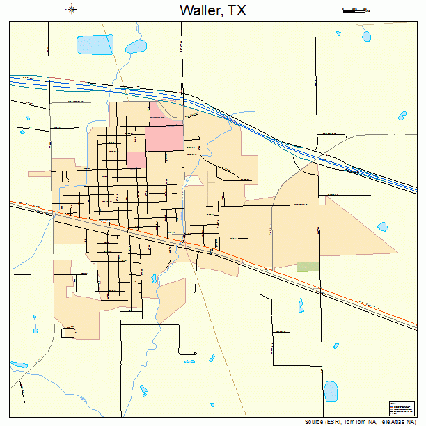 Waller, TX street map