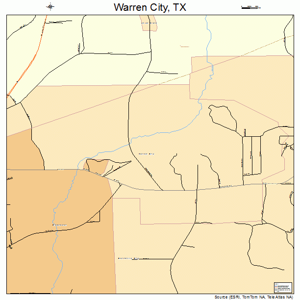 Warren City, TX street map