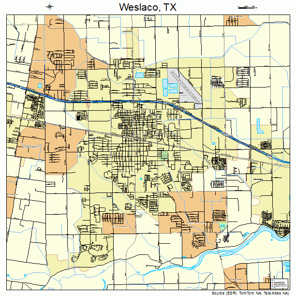 Weslaco, TX street map