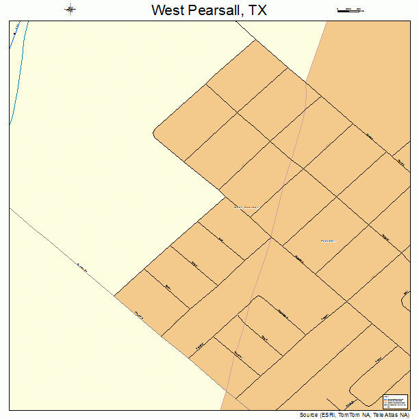 West Pearsall, TX street map