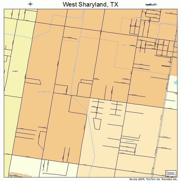 West Sharyland, TX street map