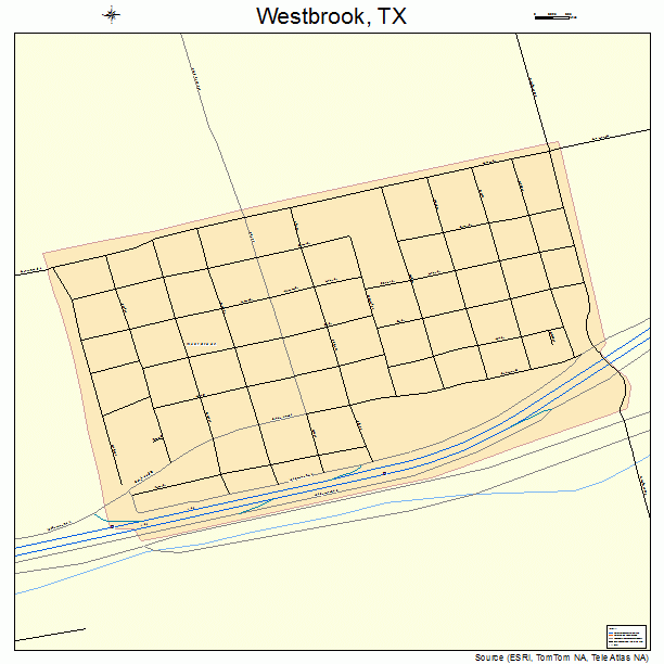 Westbrook, TX street map