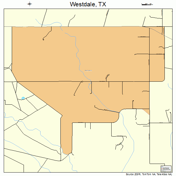 Westdale, TX street map