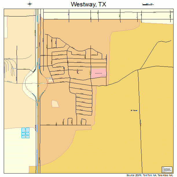 Westway, TX street map