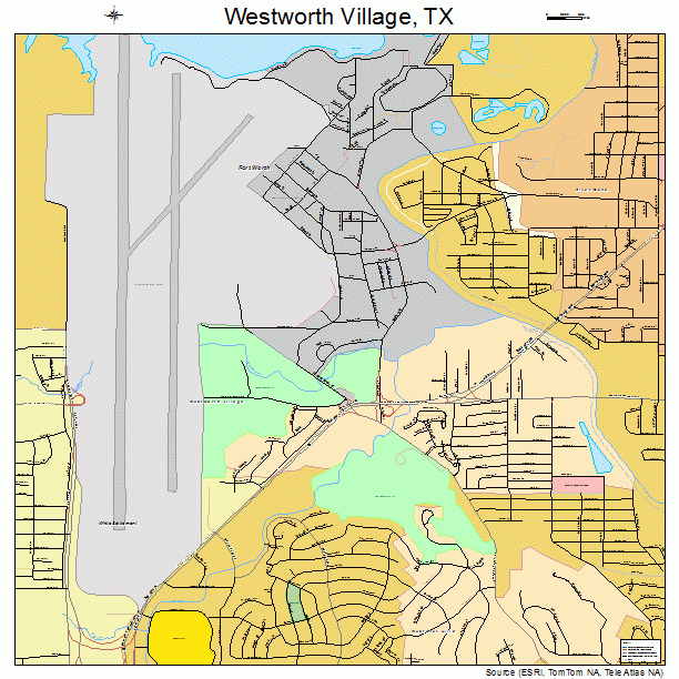 Westworth Village, TX street map