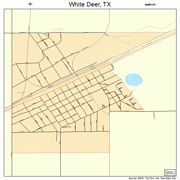 White Deer, TX street map