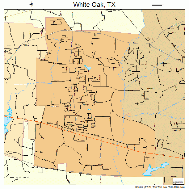 White Oak, TX street map