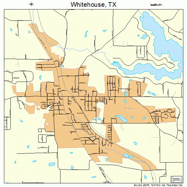 Whitehouse, TX street map