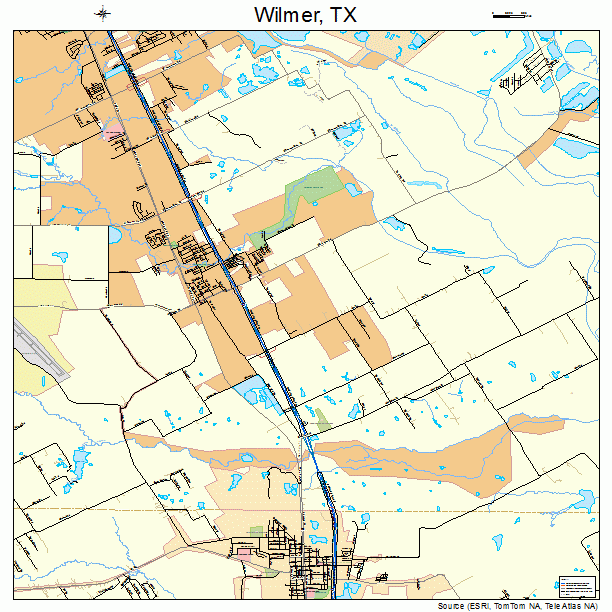 Wilmer, TX street map