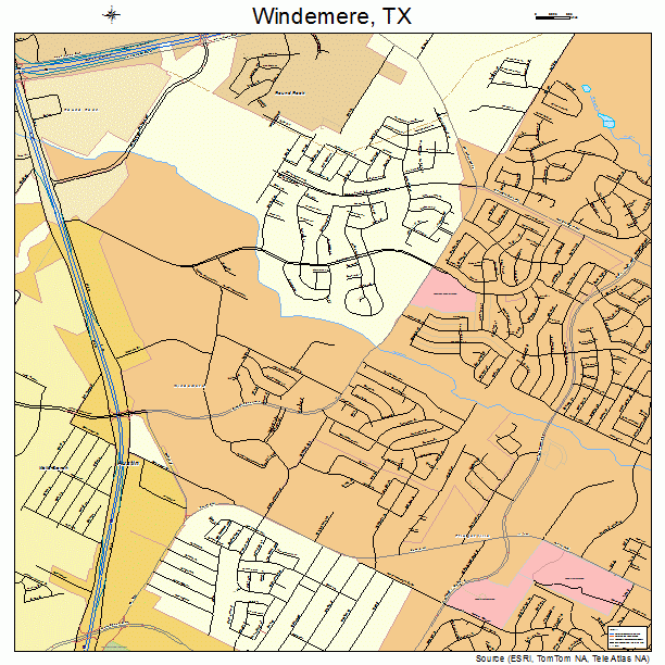 Windemere, TX street map