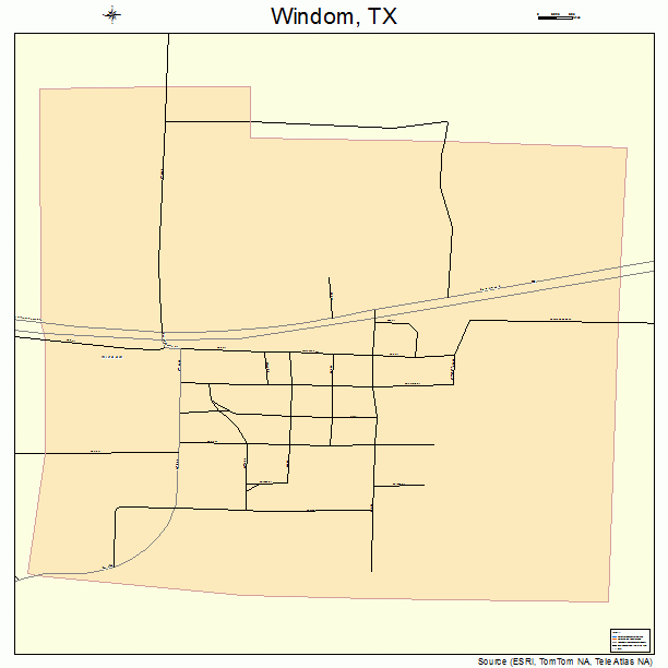 Windom, TX street map