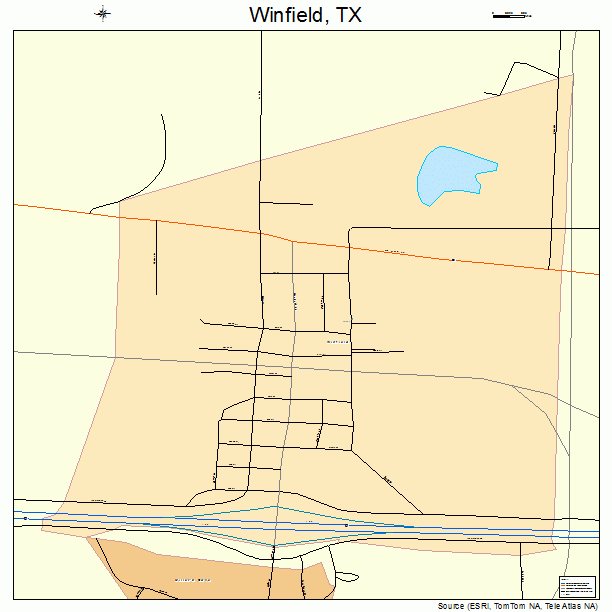 Winfield, TX street map