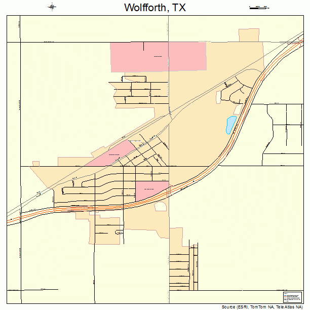 Wolfforth, TX street map