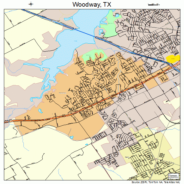 Woodway, TX street map