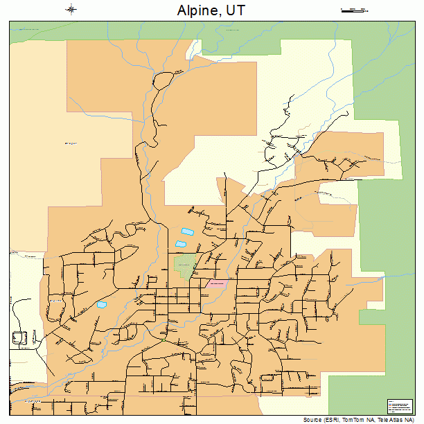 Alpine, UT street map