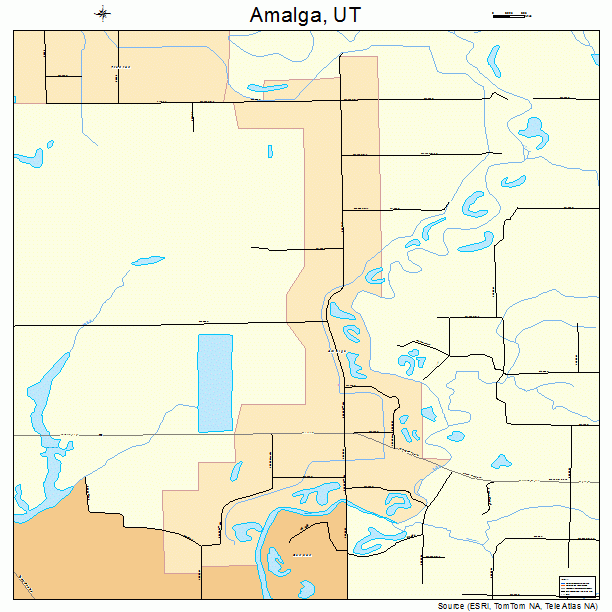 Amalga, UT street map