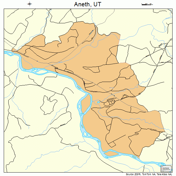 Aneth, UT street map