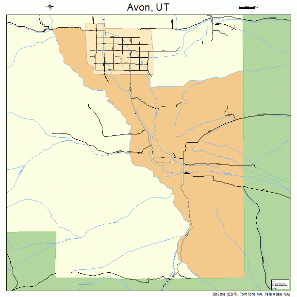Avon, UT street map