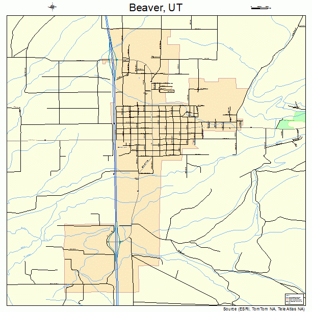 Beaver, UT street map