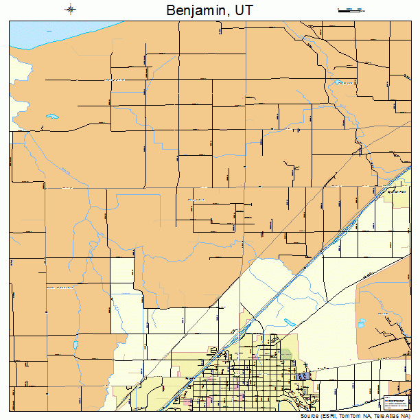 Benjamin, UT street map