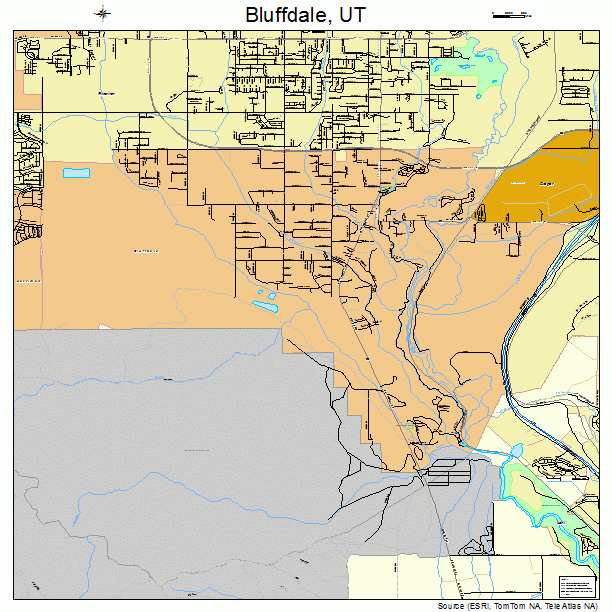 Bluffdale, UT street map