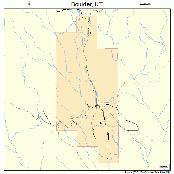 Boulder, UT street map