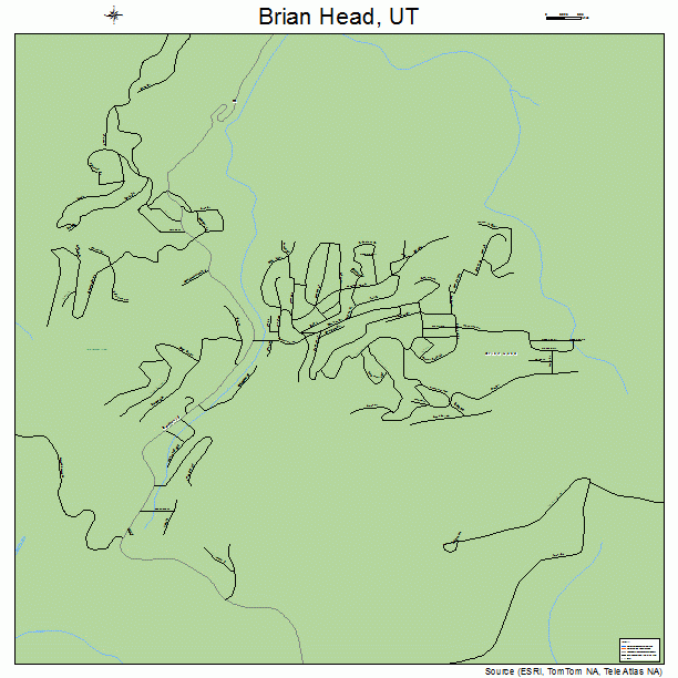 Brian Head, UT street map