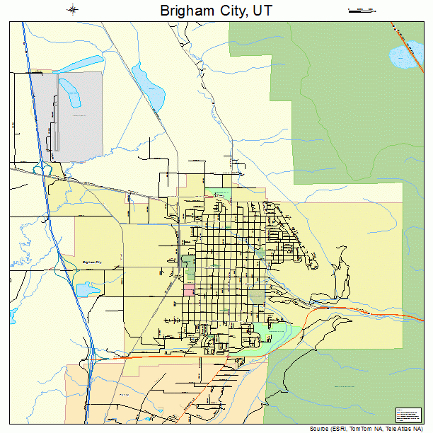 Brigham City, UT street map