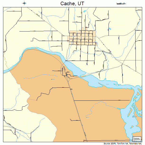 Cache, UT street map