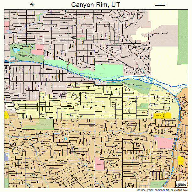 Canyon Rim, UT street map