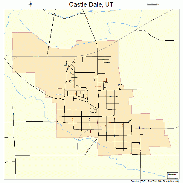 Castle Dale, UT street map