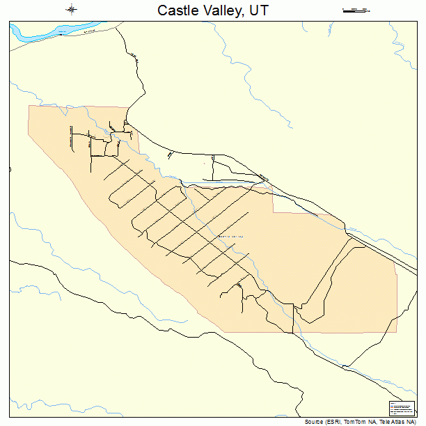 Castle Valley, UT street map