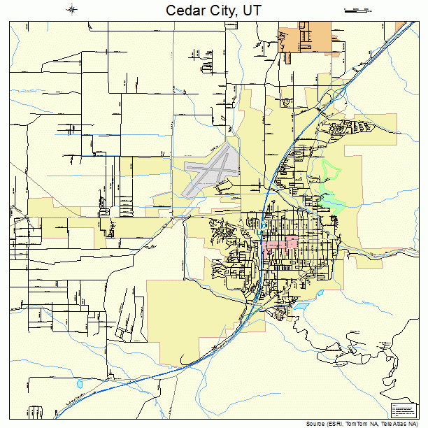 Cedar City, UT street map