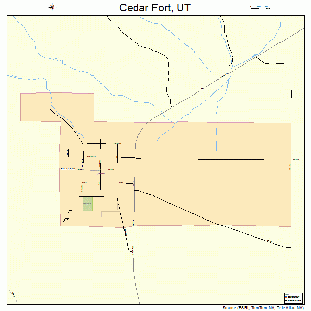 Cedar Fort, UT street map