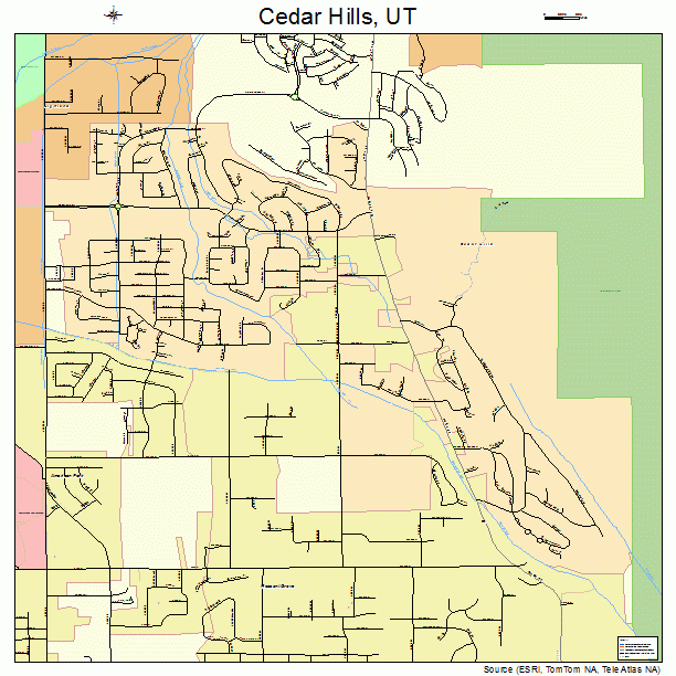 Cedar Hills, UT street map