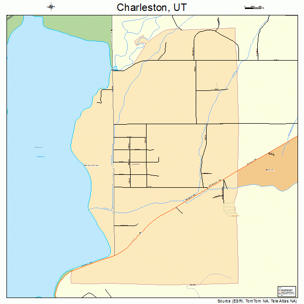 Charleston, UT street map