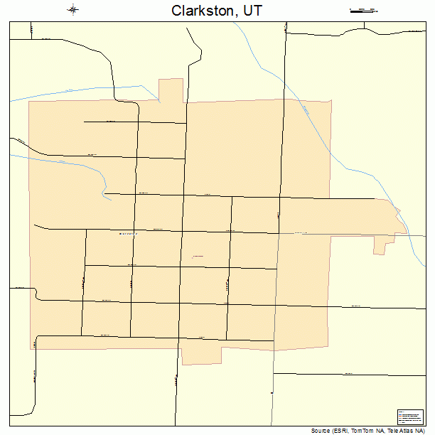 Clarkston, UT street map