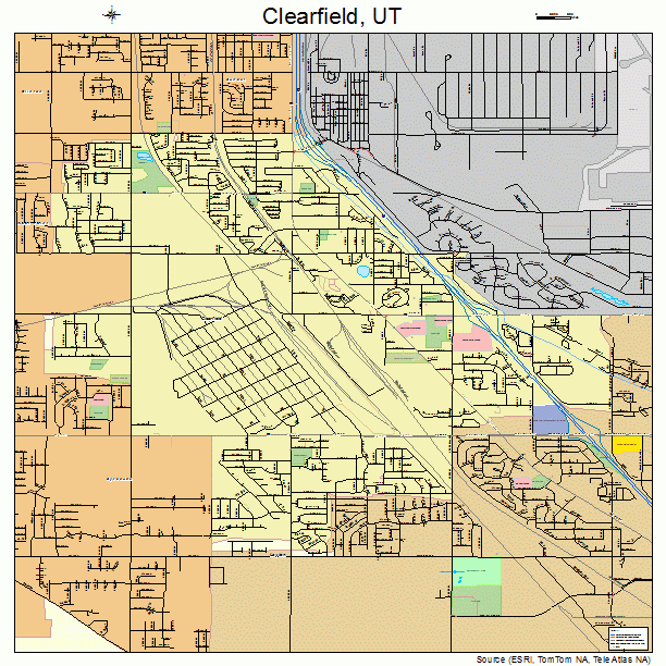 Clearfield, UT street map