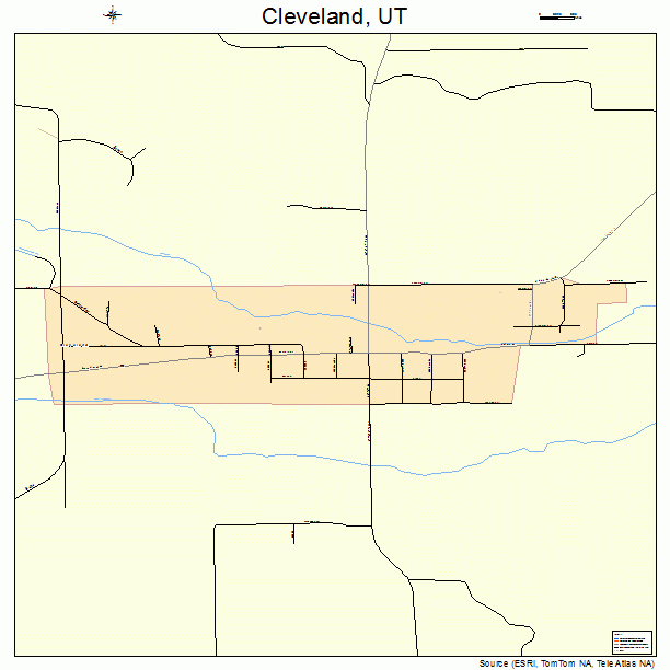 Cleveland, UT street map