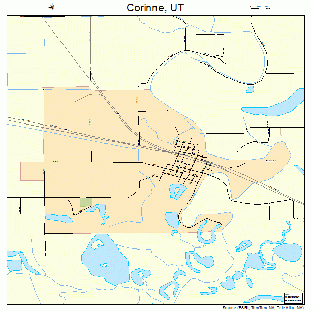 Corinne, UT street map