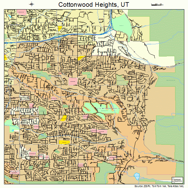 Cottonwood Heights, UT street map