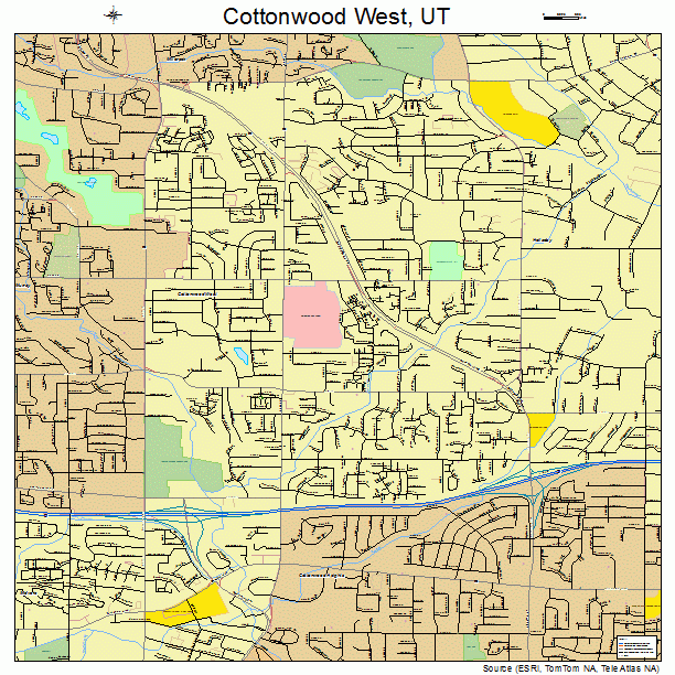 Cottonwood West, UT street map