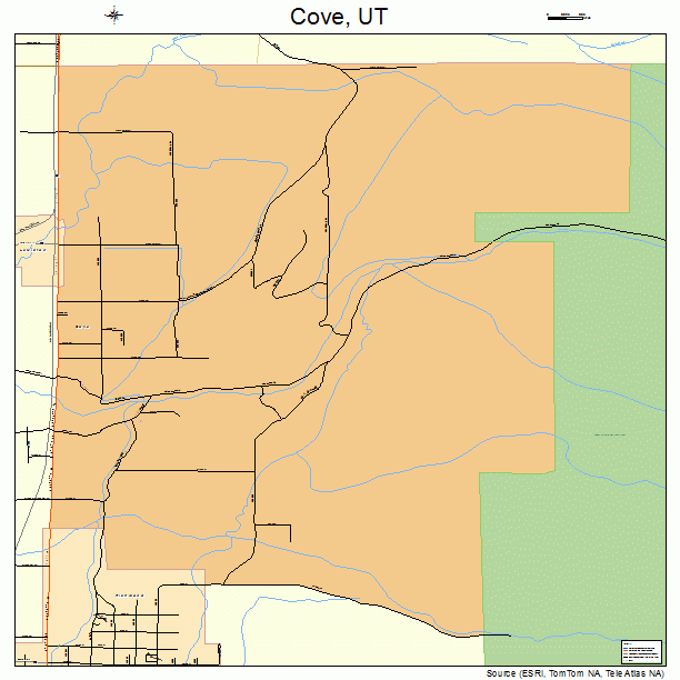 Cove, UT street map