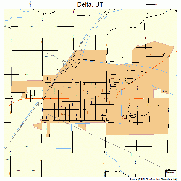 Delta, UT street map