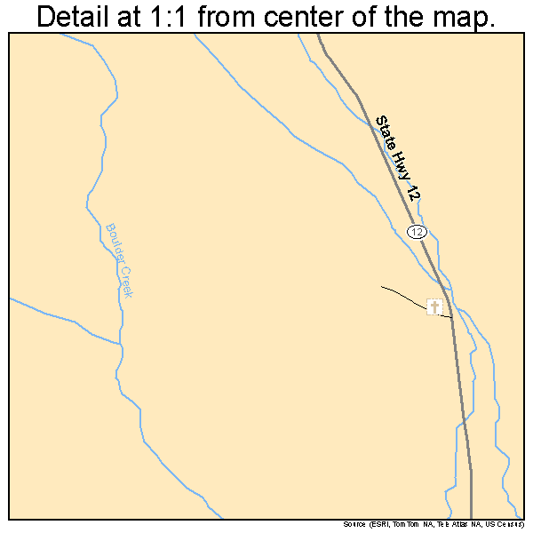 Boulder, Utah road map detail