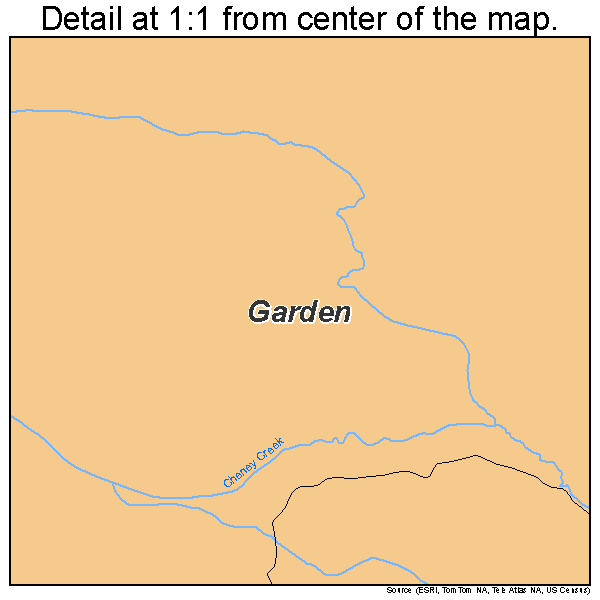 Garden, Utah road map detail