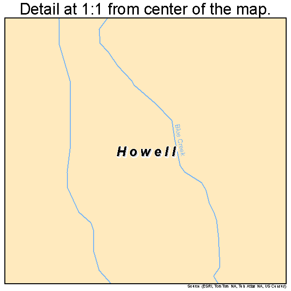 Howell, Utah road map detail