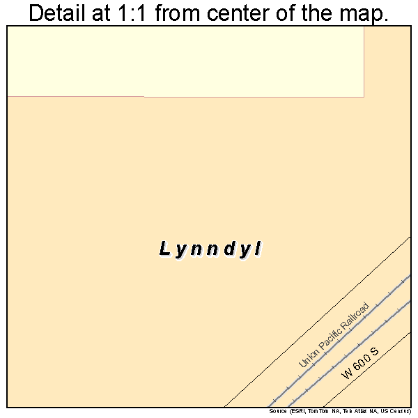 Lynndyl, Utah road map detail
